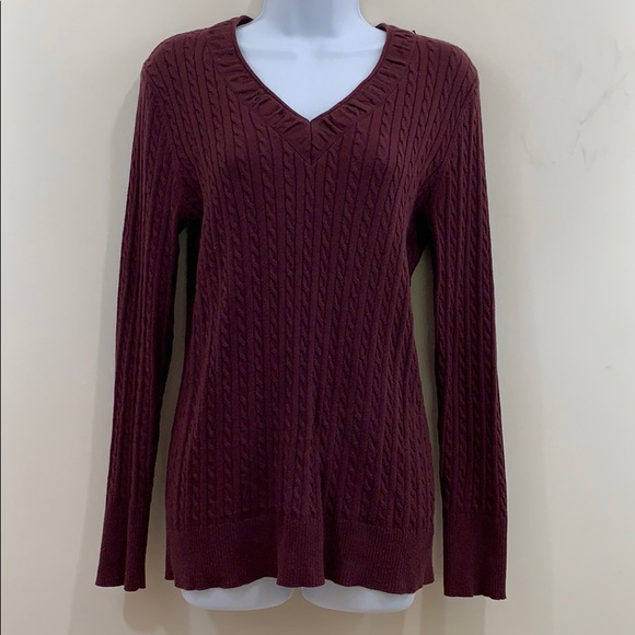 Eddie Bauer Sweaters - Eddie Bauer Long Sleeve V-Neck Sweater  Size L